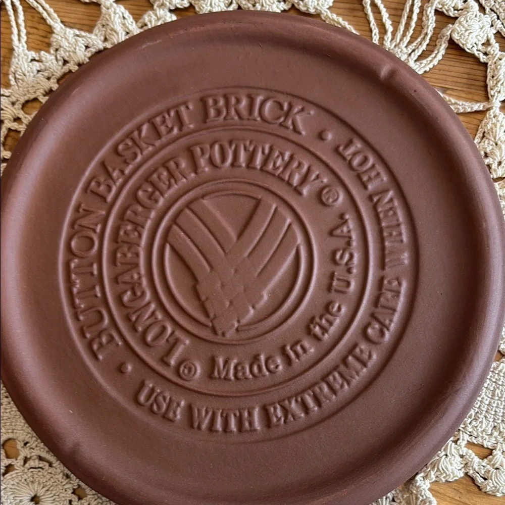 Longaberger Brown Pottery Brick